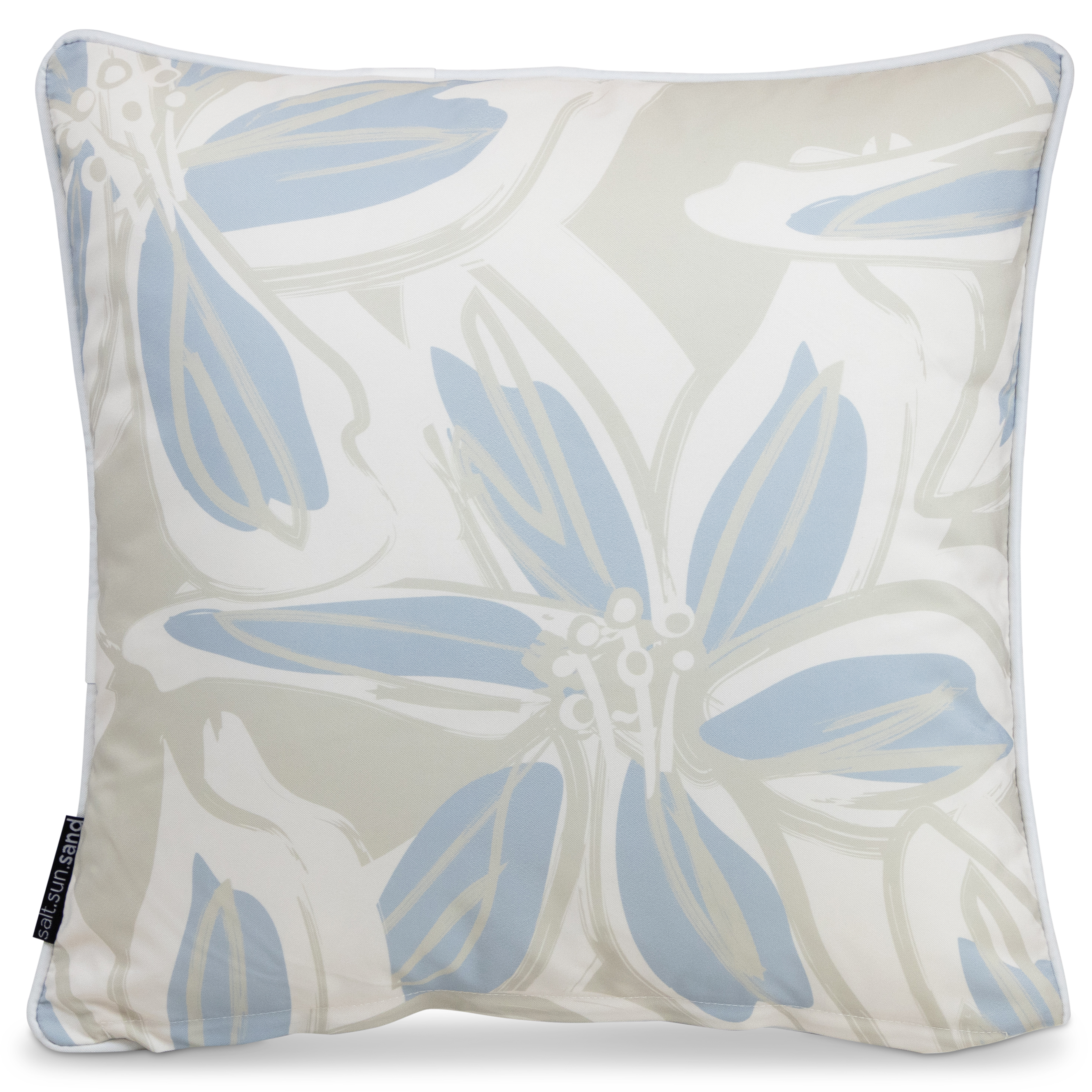 Bondi Tropic Whisper - 45 x 45 cm Piped Outdoor Cushion