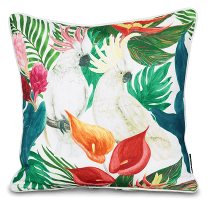 Bondi Cockatwo - 45 x 45 cm Piped Cushion