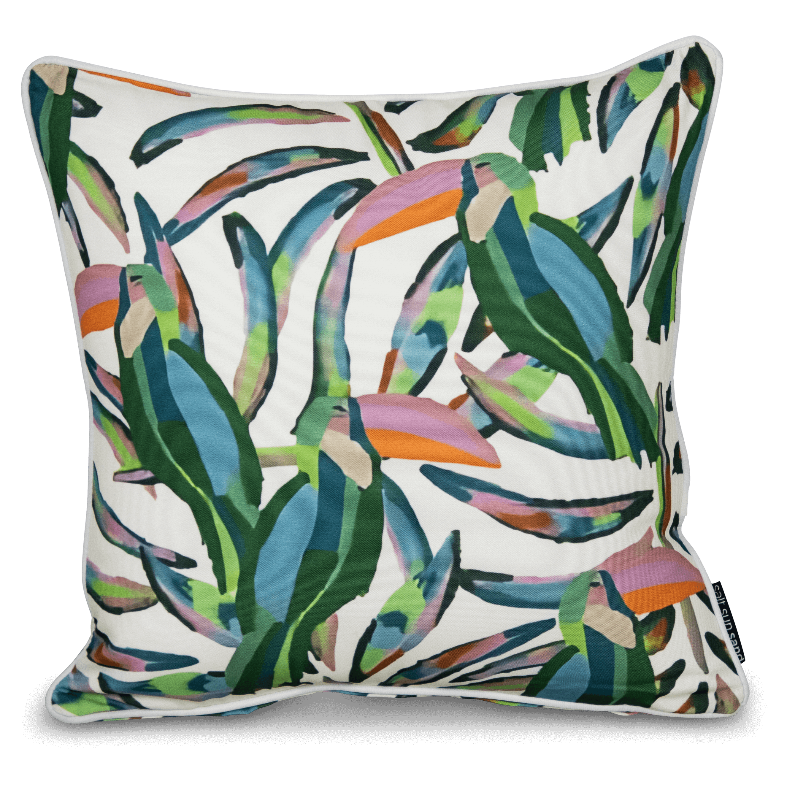 Bondi Two Can Play - 45 x 45 cm Piped Cushion