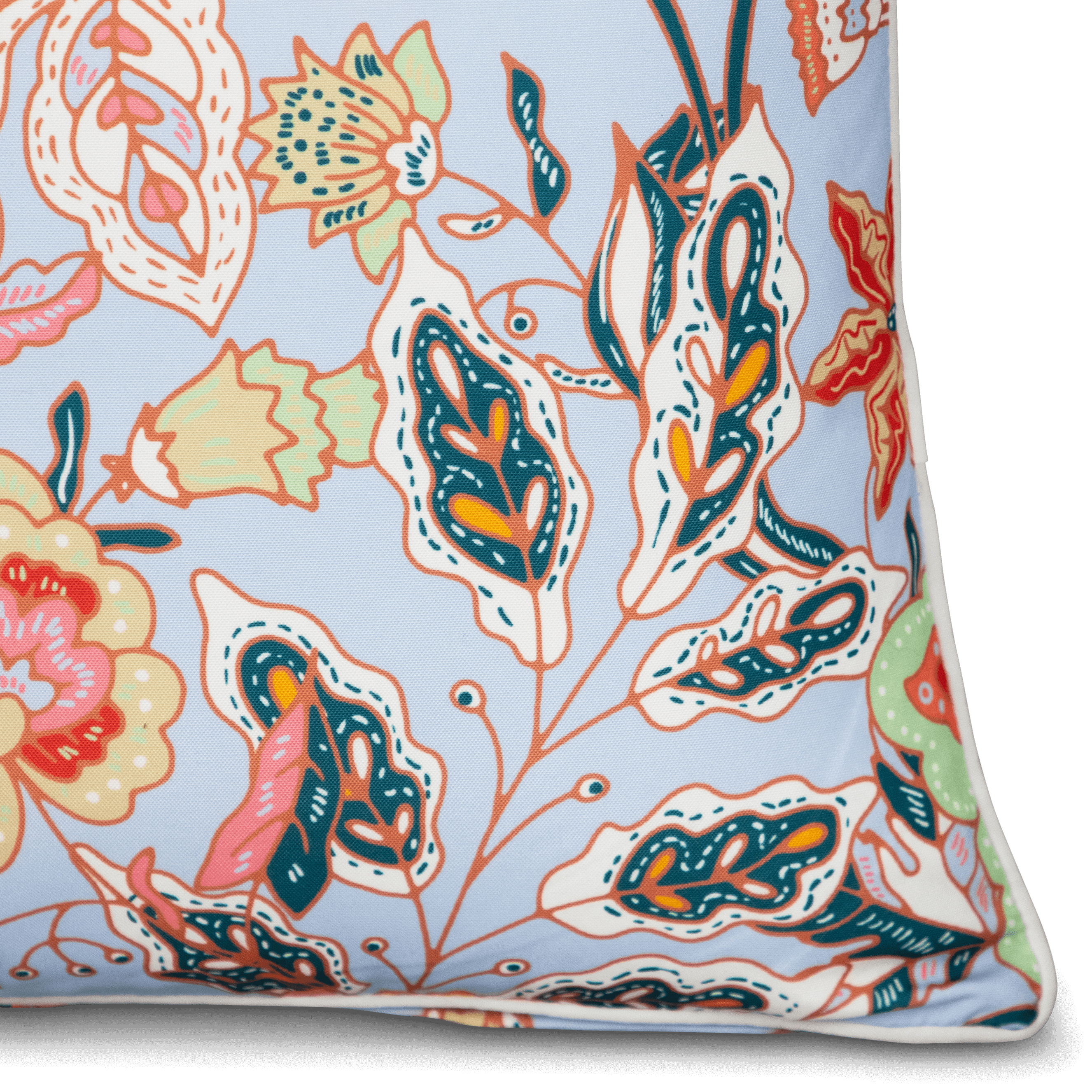 Bondi Dance - 45 x 45 cm Piped Cushion