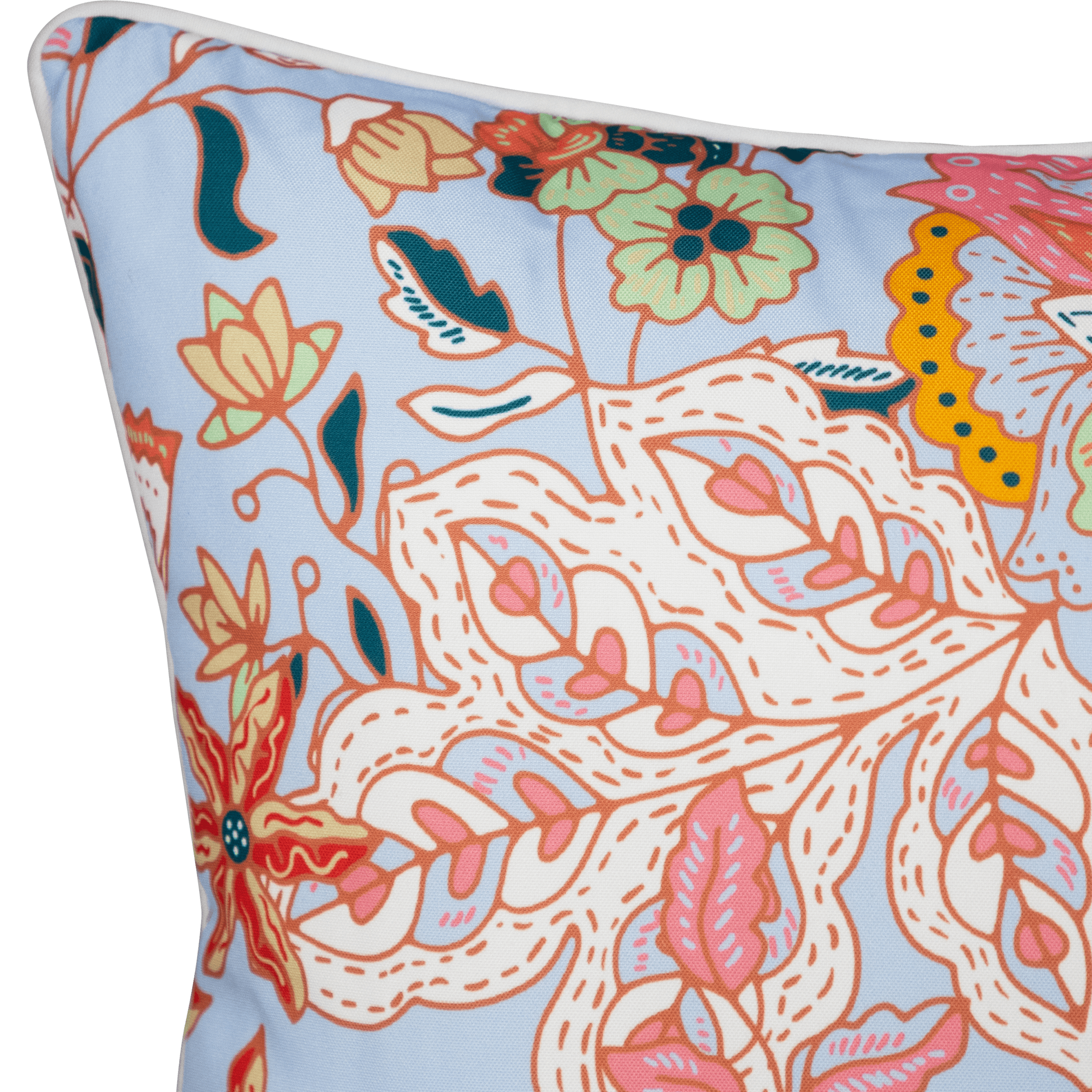Bondi Dance - 45 x 45 cm Piped Cushion