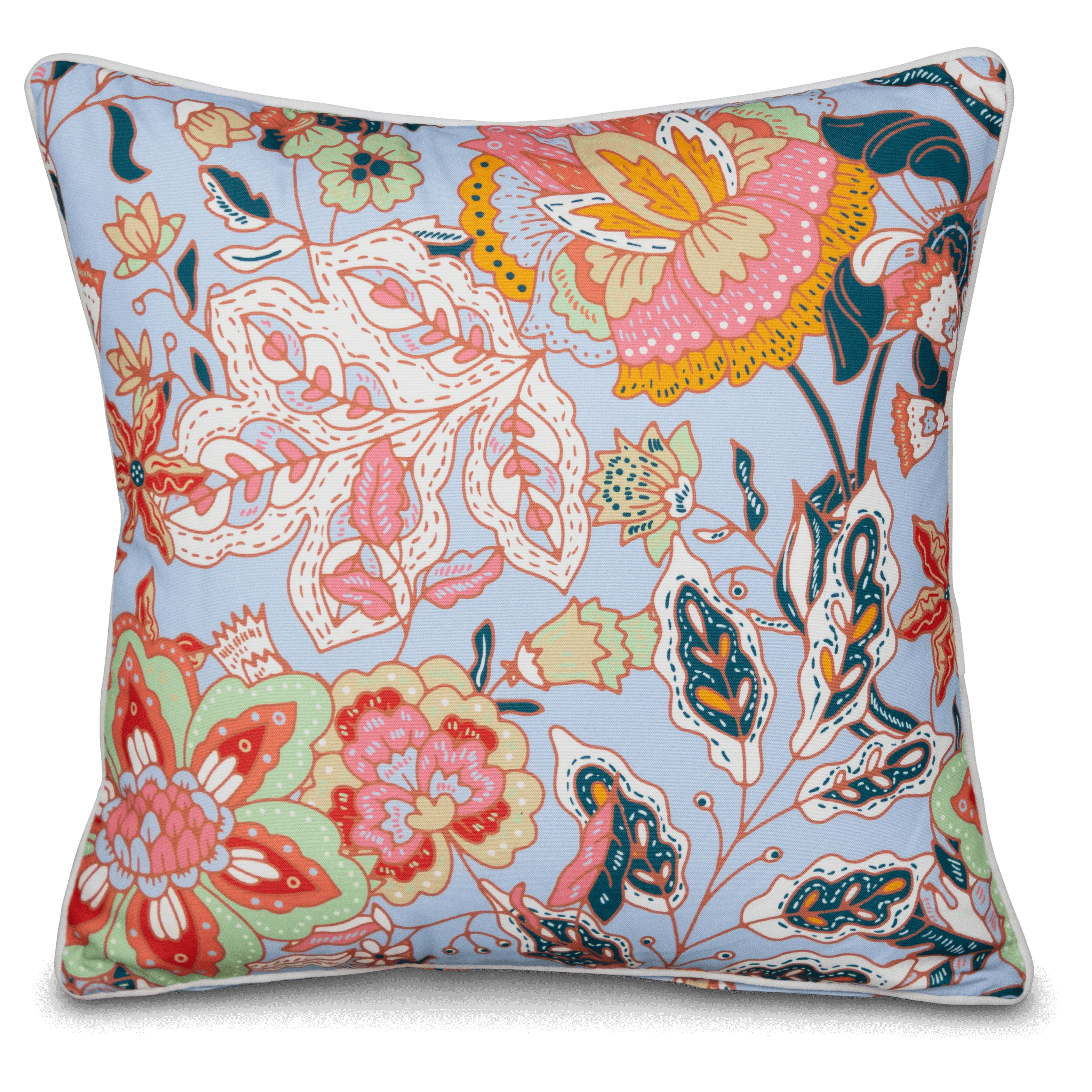 Bondi Dance - 45 x 45 cm Piped Cushion