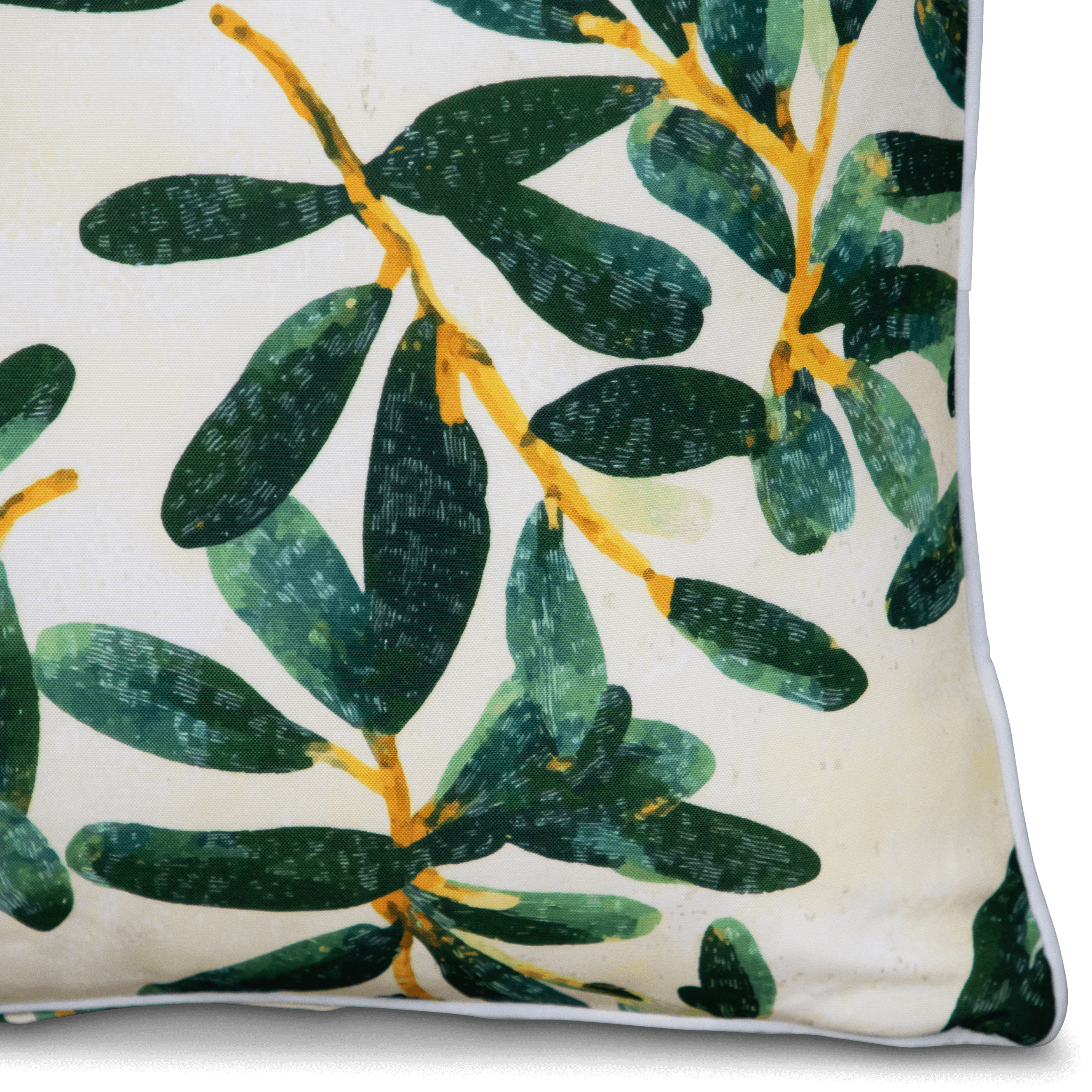 Bondi Olive Garden - 45 x 45 cm Piped Cushion