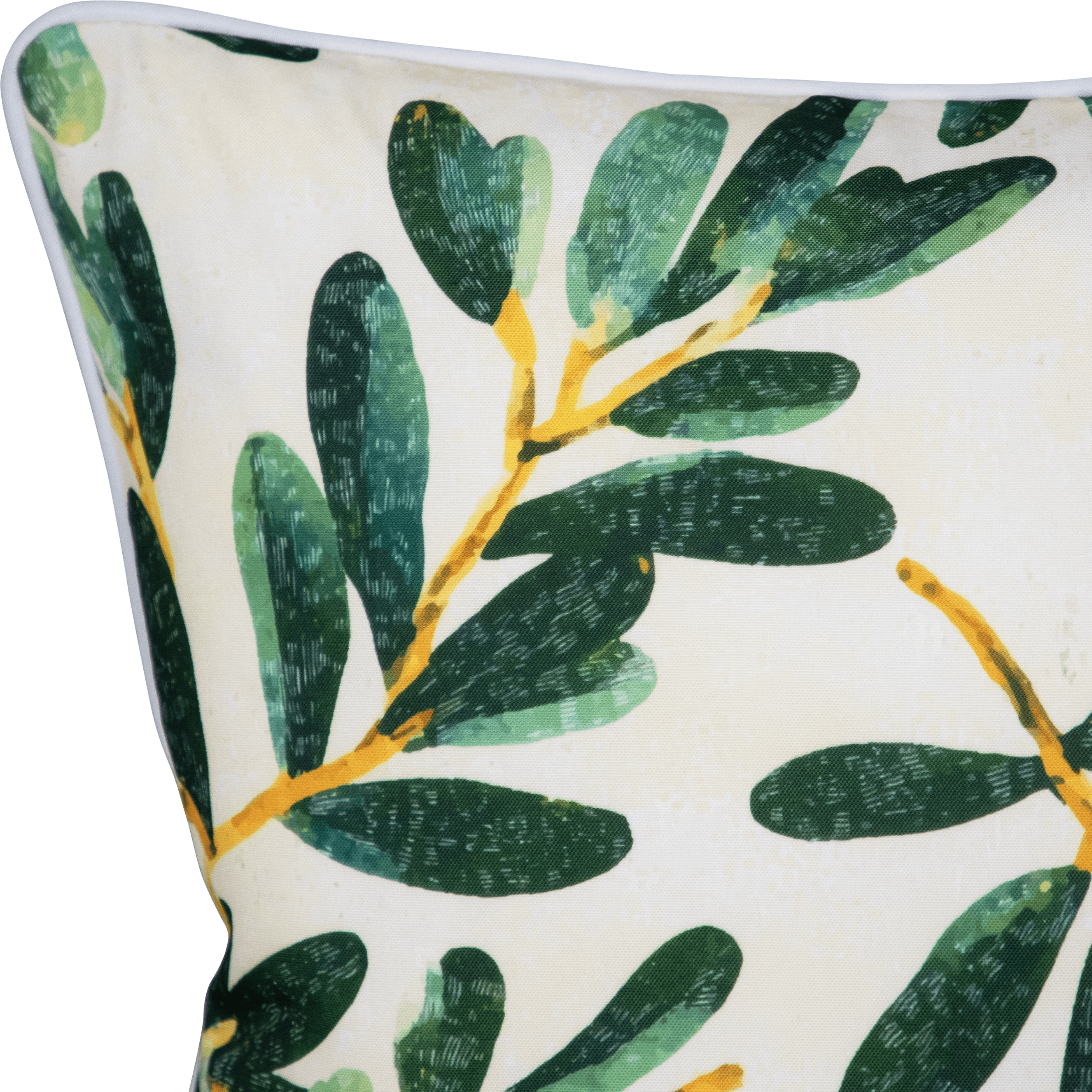 Bondi Olive Garden - 45 x 45 cm Piped Cushion