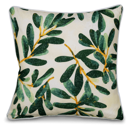 Bondi Olive Garden - 45 x 45 cm Piped Cushion