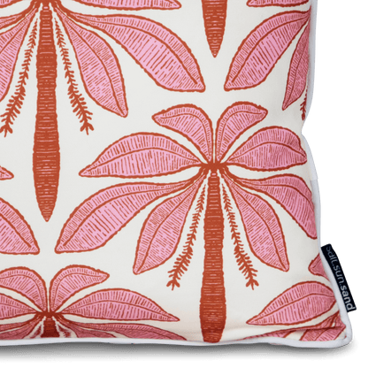 Bondi Palm Beachy - 45 x 45 cm Piped Cushion