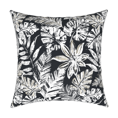 Tahiti Black Escape - 50x50cm Outdoor Cushion