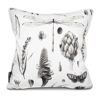 Bondi Botanica Sketch - 45 x 45 cm Piped Cushion