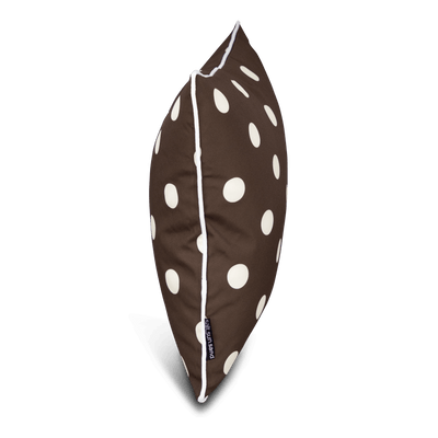 Bondi Choc Polka - 45 x 45 cm Piped Cushion