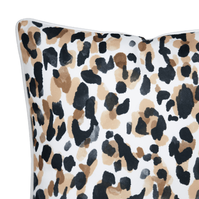 Bondi Dune Leopard - 45 x 45 cm Piped Cushion