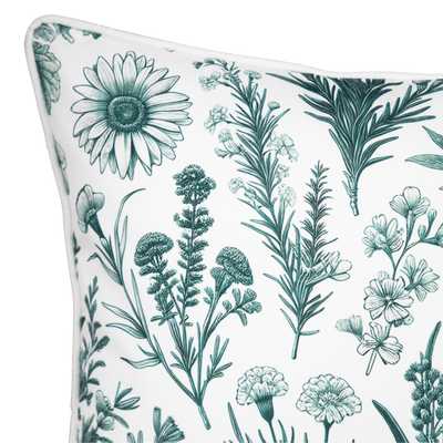 Bondi Sage Garden - 45 x 45 cm Piped Cushion