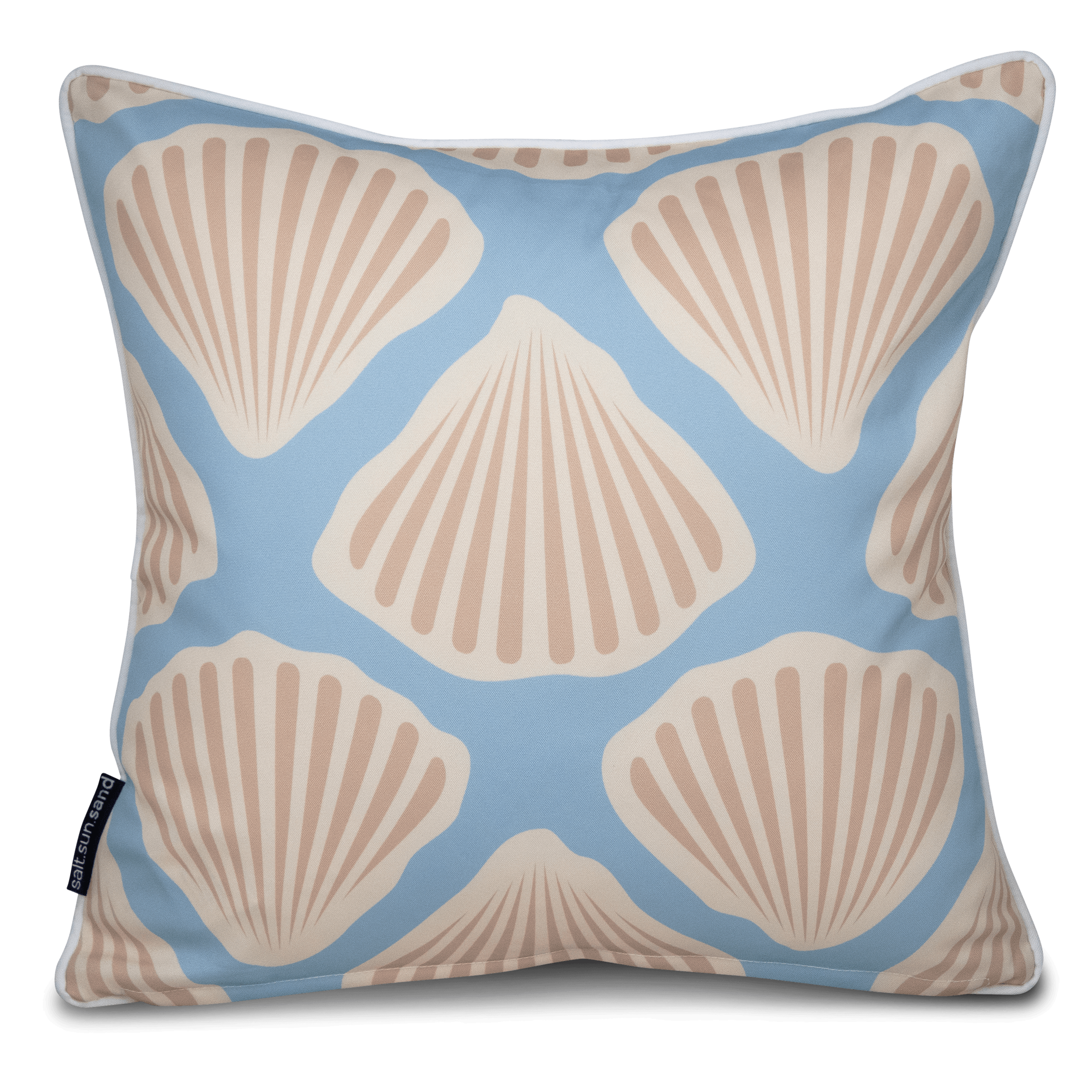 Bondi Shellscape - 45 x 45 cm Piped Cushion