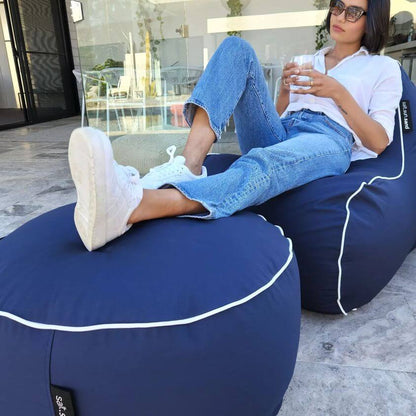 Byron Bay Outdoor Waterproof Bean Bag in Navy