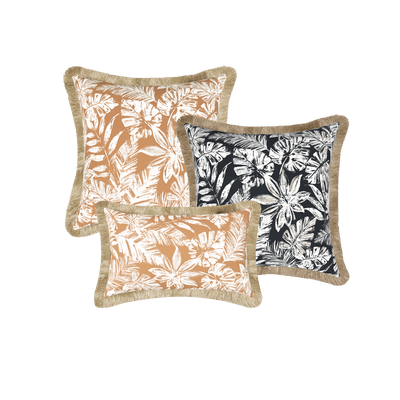 Tahiti Outdoor Cushions Stylist Selection - Clay Escape with Black 3pc