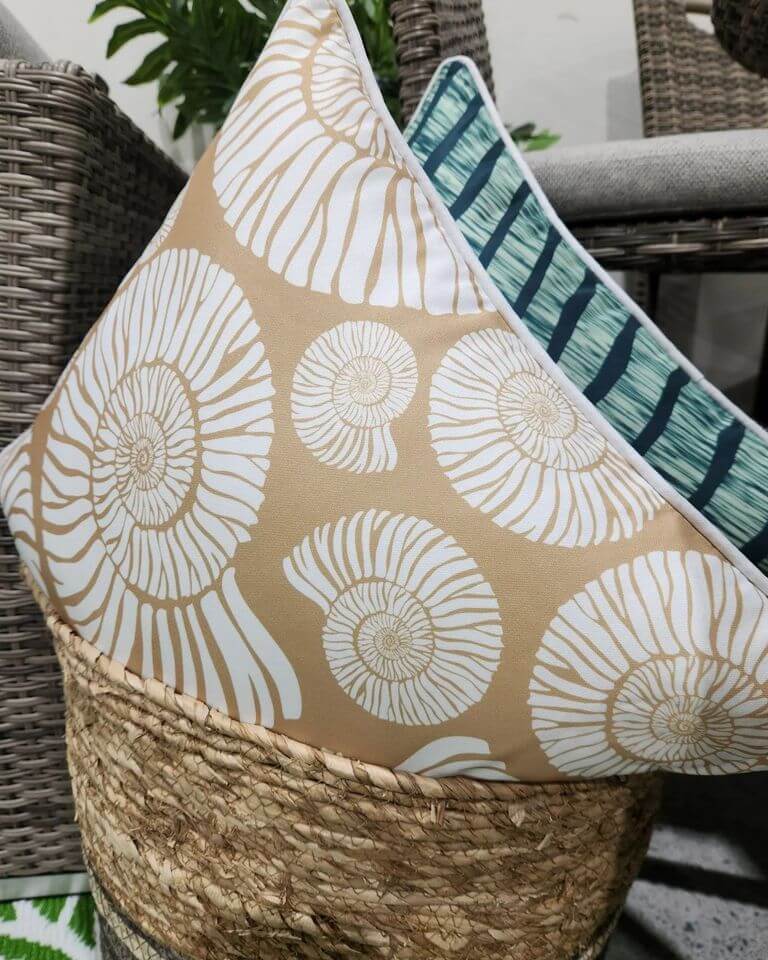 Bondi Creation - 45 x 45 cm Piped Outdoor Cushion