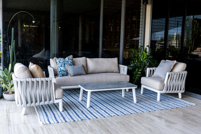 Portsea Hamptons PET Yarn Rug - Non Slip - 200 x 300 cm