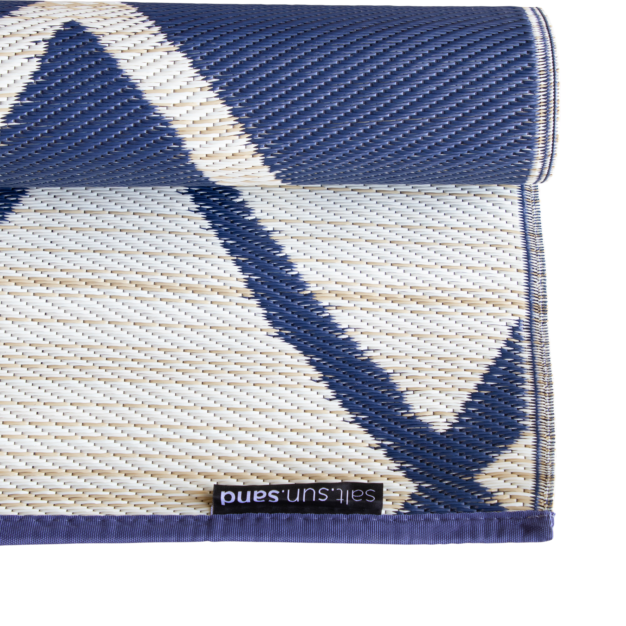 Elements Navy Large Outdoor Rug in PP - 180 x 270 cm