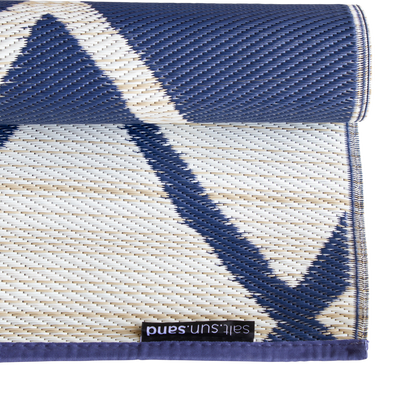 Elements Navy Large Outdoor Rug in PP - 180 x 270 cm