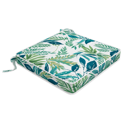 Tahiti Evergreen Square Outdoor Chair Pad - 43x43x4cm (ETA Late May 26)