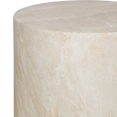 Firenze Side Table in MGO Travertine Finish