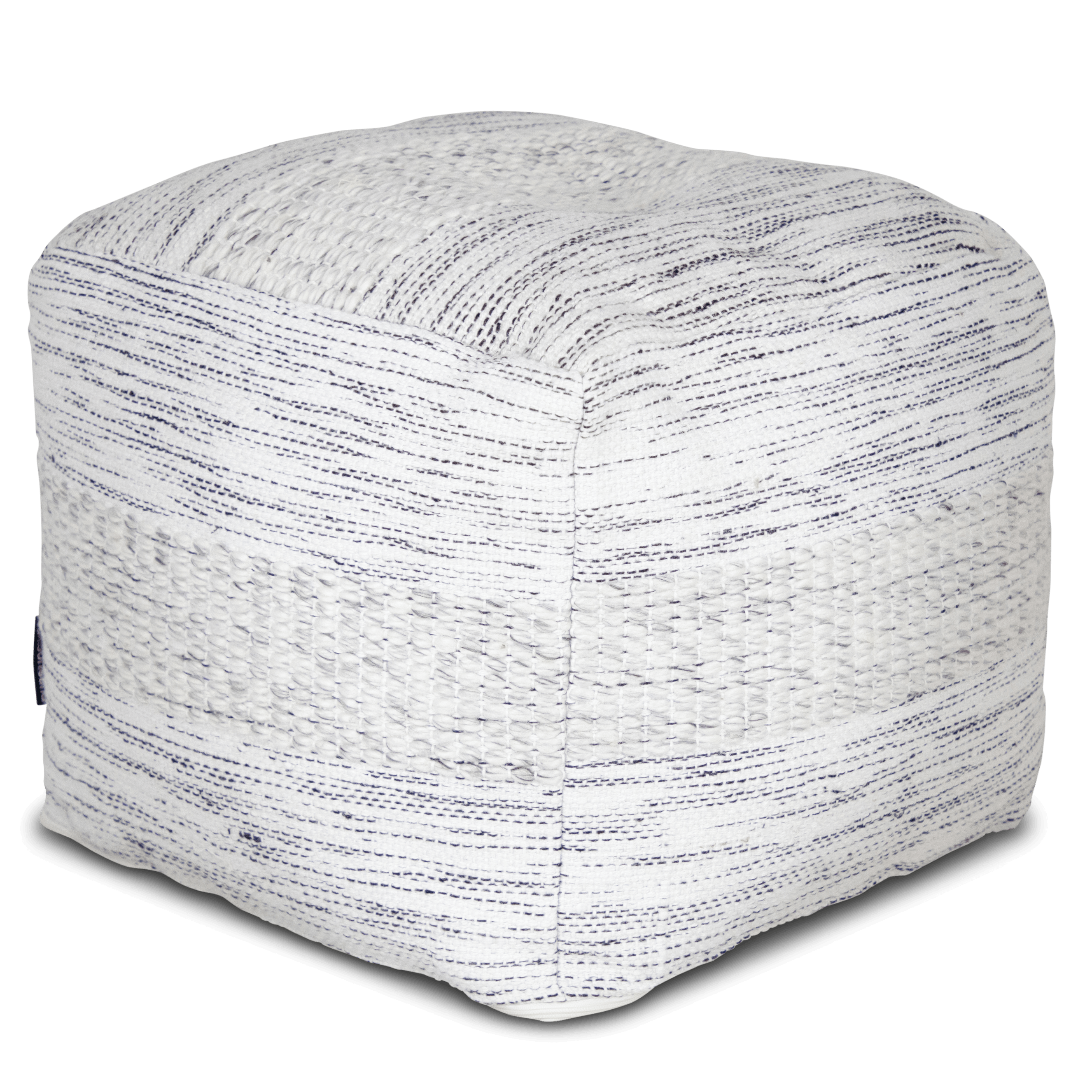 Portsea Leopold PET Yarn Ottoman - 45 x 45 x 35 cm