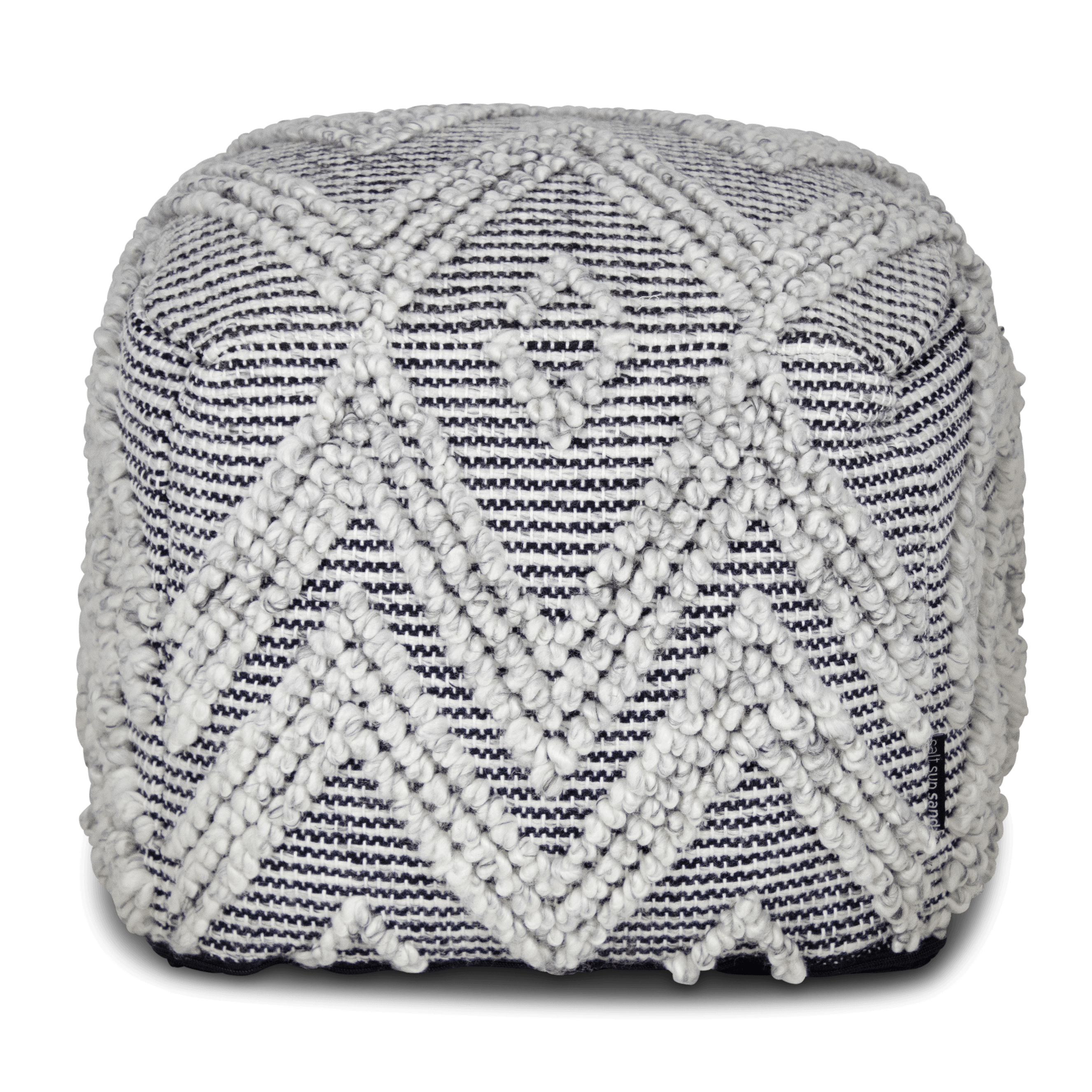 Portsea Charlemont PET Yarn Ottoman - 45 x 45 x 35 cm