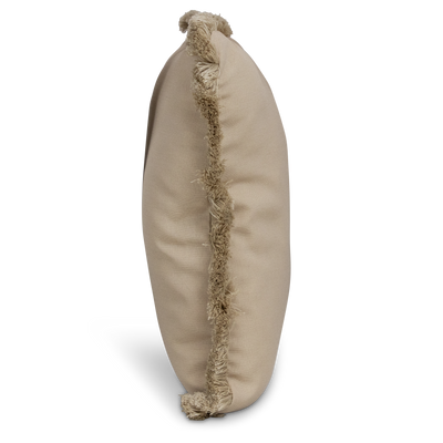 Tahiti Sandstone - 50x50cm Fringed Outdoor Cushion (ETA Mid June 26)