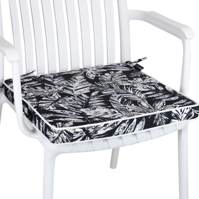 Tahiti Black Escape Square Outdoor Chair Pad - 43x43x4cm (ETA Late May 26)