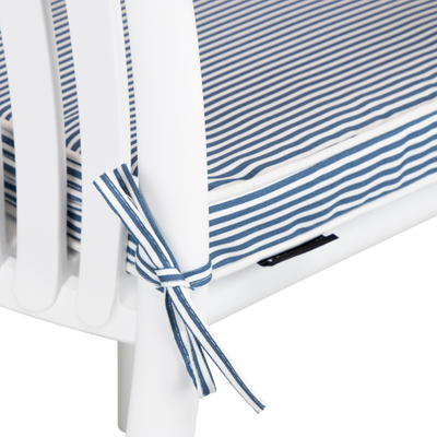 Tahiti Marine Stripe Square Outdoor Chair Pad - 43x43x4cm (ETA Late May 26)