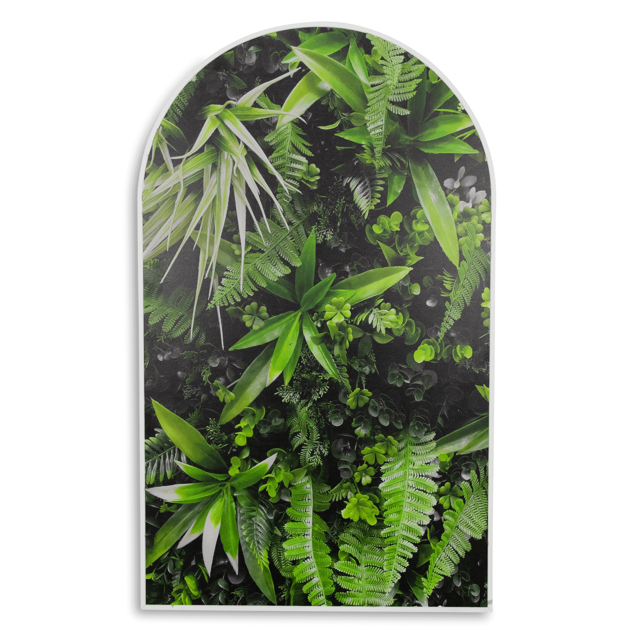 Garden Arch - 60 x 100cm Arch Outdoor UV Wall Art with White Aluminium Frame