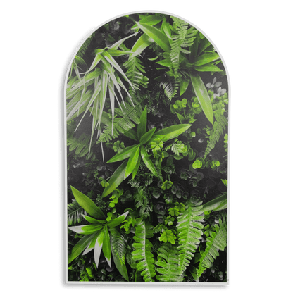 Garden Arch - 60 x 100cm Arch Outdoor UV Wall Art with White Aluminium Frame
