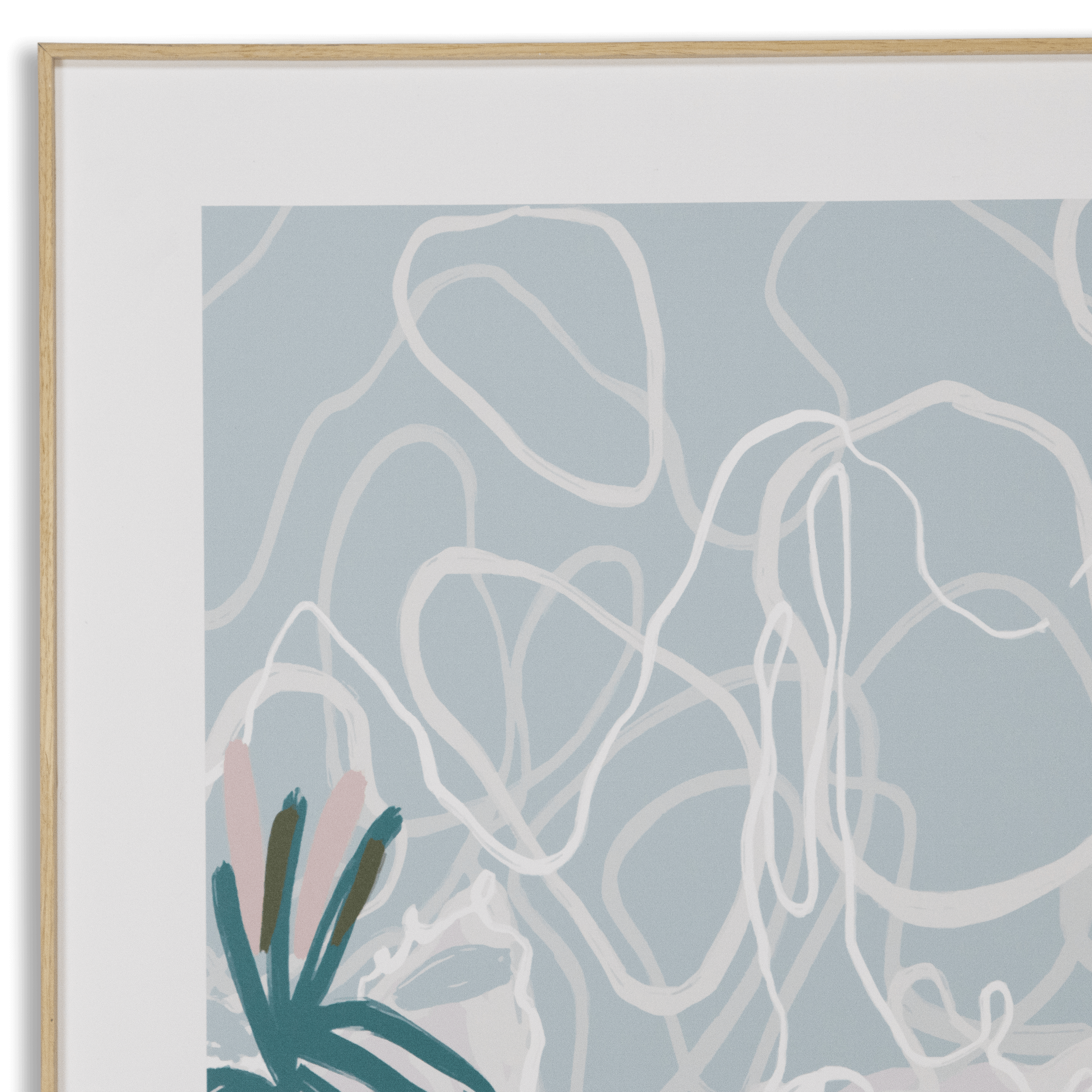 Tropodiso 2 - 60 x 100cm Outdoor UV Wall Art with Beech Aluminium Frame