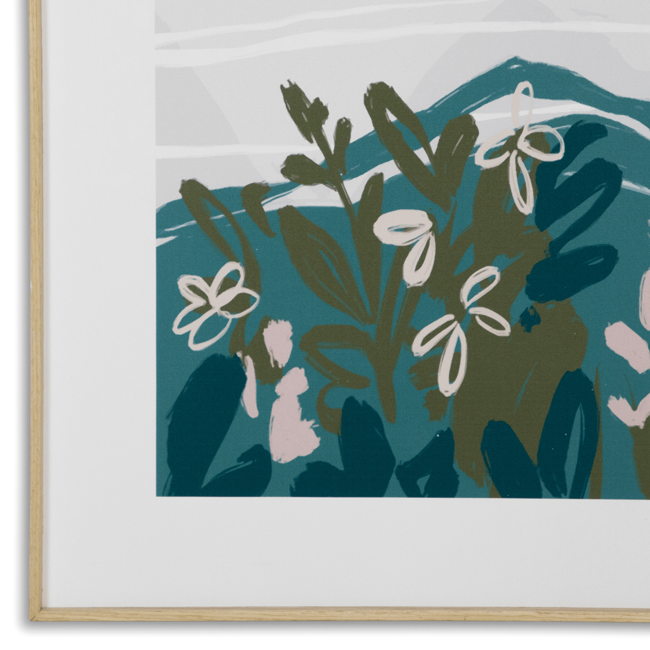 Tropodiso 3 - 60 x 100cm Outdoor UV Wall Art with Beech Aluminium Frame