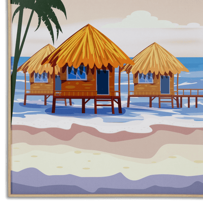 Time To Travel - 60 x 100cm Outdoor UV Wall Art with Beech Aluminium Frame