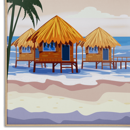 Time To Travel - 60 x 100cm Outdoor UV Wall Art with Beech Aluminium Frame