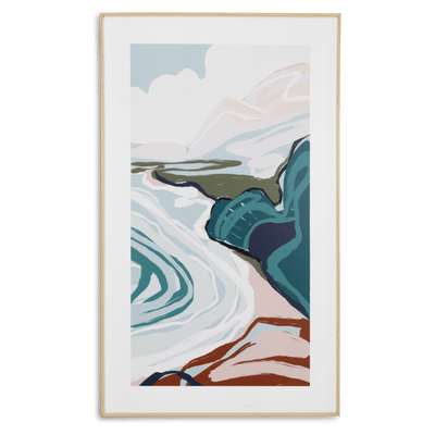 Tropodiso 4 - 60 x 100cm Outdoor UV Wall Art with Beech Aluminium Frame