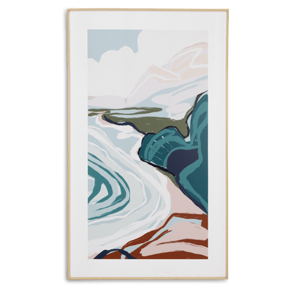 Tropodiso 4 - 60 x 100cm Outdoor UV Wall Art with Beech Aluminium Frame