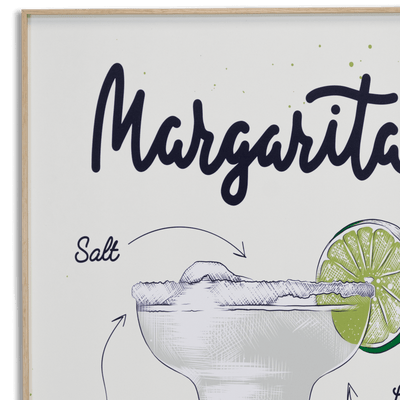 Margarita - 60 x 100cm Outdoor UV Wall Art with Beech Aluminium Frame