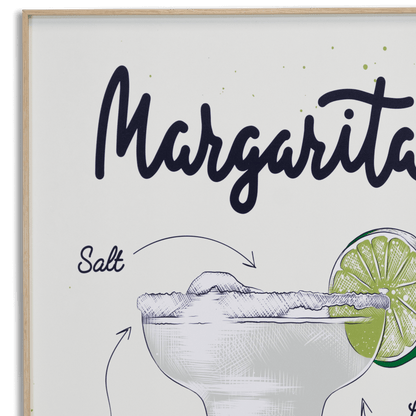 Margarita - 60 x 100cm Outdoor UV Wall Art with Beech Aluminium Frame