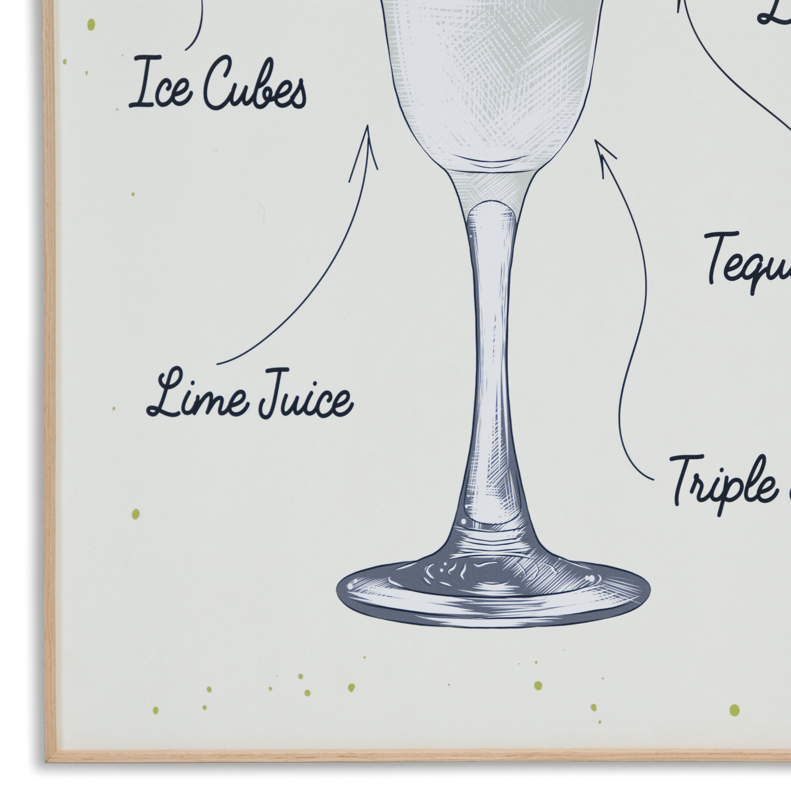 Margarita - 60 x 100cm Outdoor UV Wall Art with Beech Aluminium Frame