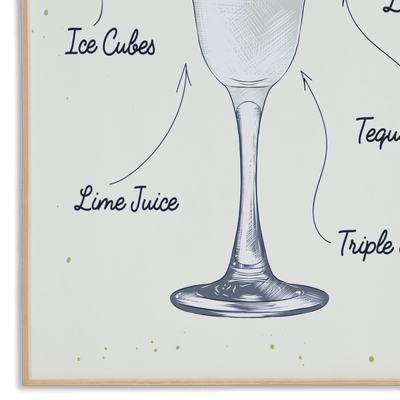 Margarita - 60 x 100cm Outdoor UV Wall Art with Beech Aluminium Frame
