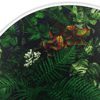 Bloomscape - 80cm Round Outdoor UV Wall Art with White Aluminium Frame