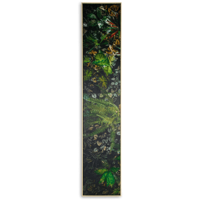 Greenery - 30 x 150cm Outdoor UV Wall Art with Beech Aluminium Frame