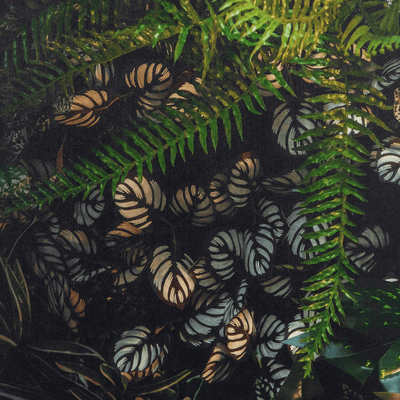 Greenery - 30 x 150cm Outdoor UV Wall Art with Beech Aluminium Frame