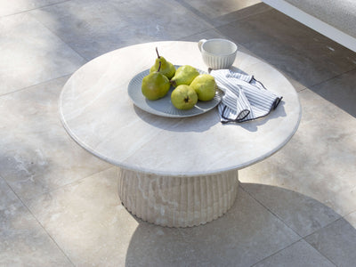 Roma Coffee Table in MGO Travertine Finish