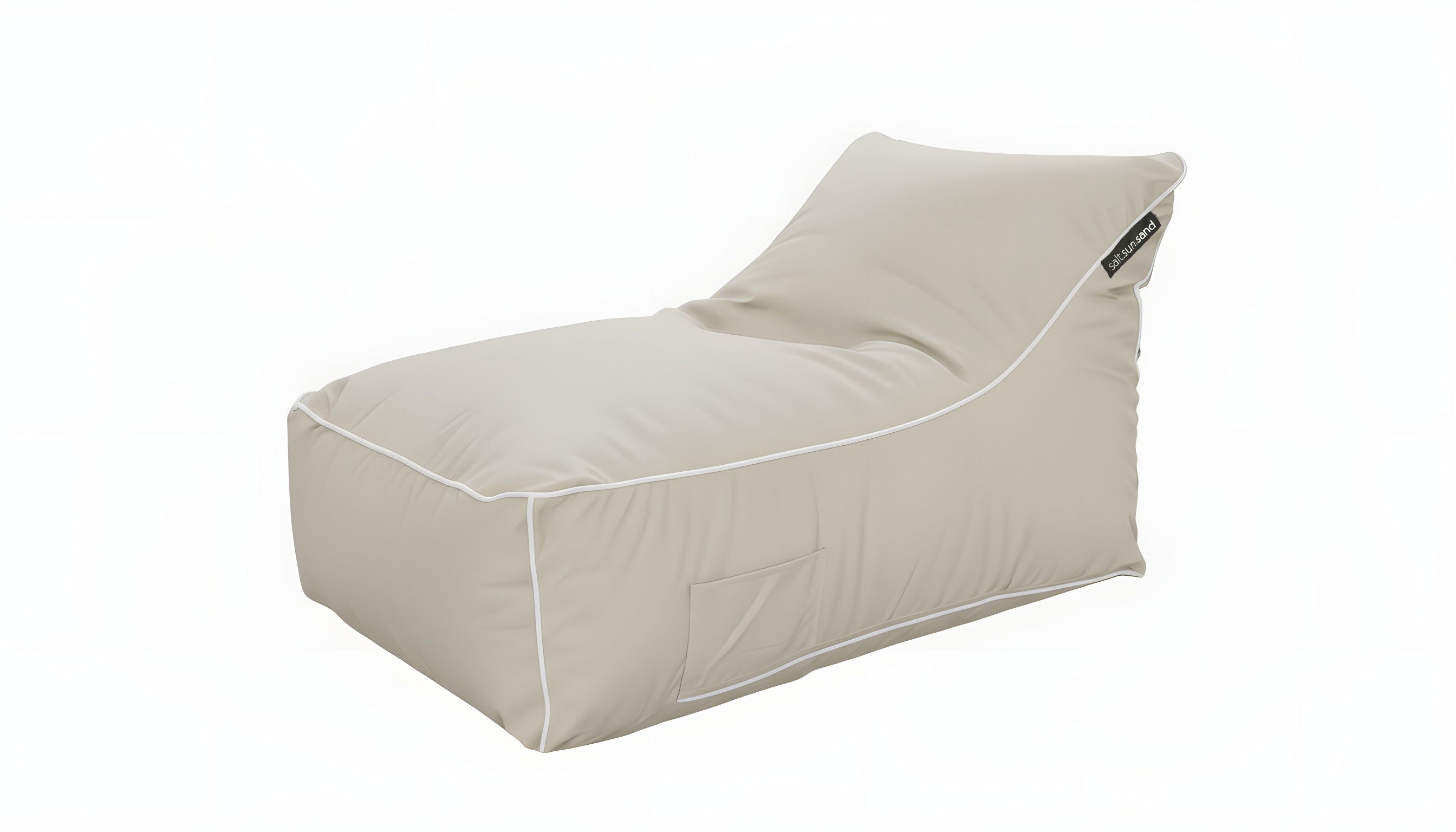 Kirra Outdoor Bean Bag Chair Tweed Beige