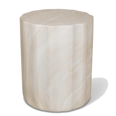 Napoli Side Table in MGO Travertine Finish