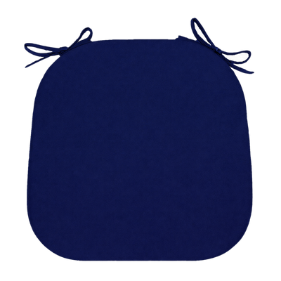 Tahiti Navy Rounded Outdoor Chair Pad - 40x42x5cm (ETA Late May 26)