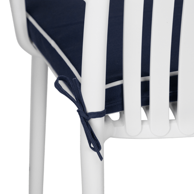 Tahiti Navy Square Outdoor Chair Pad - 43x43x4cm (ETA Late May 26)