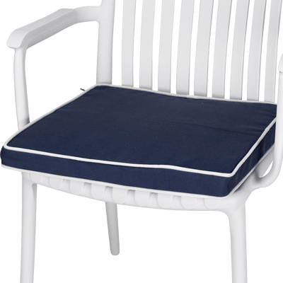 Tahiti Navy Square Outdoor Chair Pad - 43x43x4cm (ETA Late May 26)